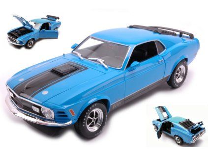 0064710 ford mustang mach 1 1970 blue 1 18