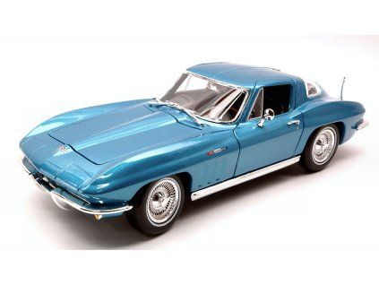 0030431 chevrolet corvette 1965 metallic light blue 1 18