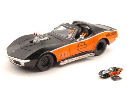 0010338 chevrolet corvette 1970 harley davidson 1 24