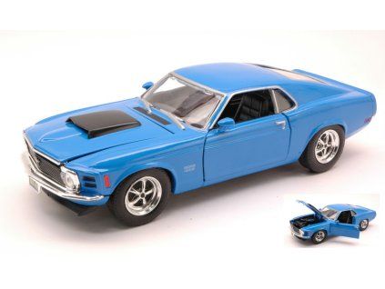 0024332 ford mustang boss 429 1970 blue 1 24