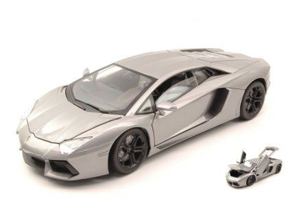 0011155 lamborghini aventador 2011 blackish grey 1 18