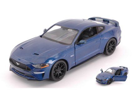 0011202 ford mustang gt 2018 blue 1 24