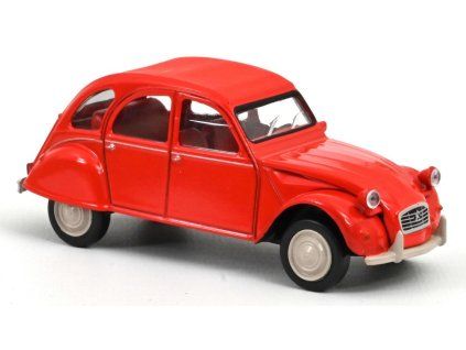 0077618 citroen 2cv 1978 geranium red jet car 1 43