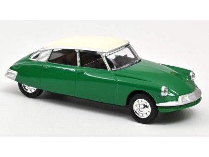 0078520 citroen ds 19 1958 green e white roof 1 58