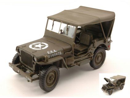 0021306 jeep willys u s army closed matt olive 1 18