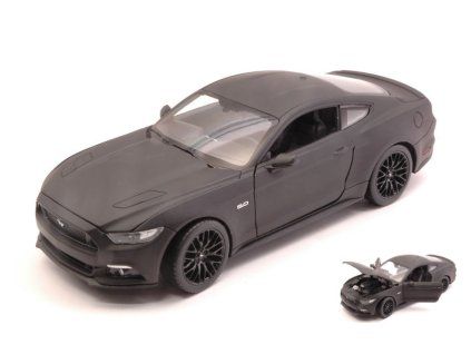 0021437 ford mustang gt 2015 matt black 1 24