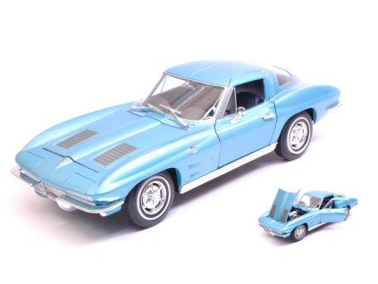 0021457 chevrolet corvette c2 metallic blue 1 24