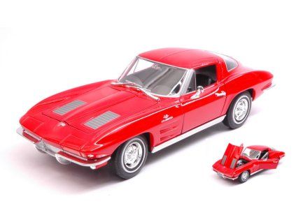 0021458 chevrolet corvette 1963 red 1 24 27