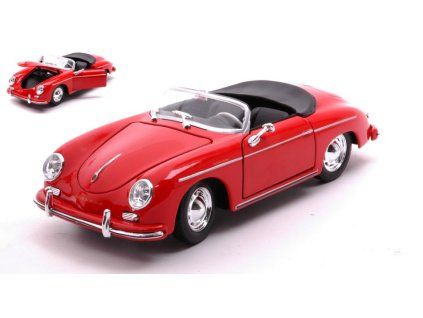 0071658 porsche 356a speedster red 1 24