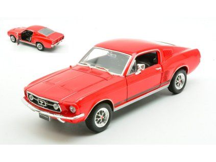0086227 ford mustang gt fastback 1967 red 1 24 27