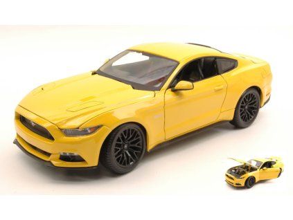 0010123 ford mustang gt 2015 yellow 1 18