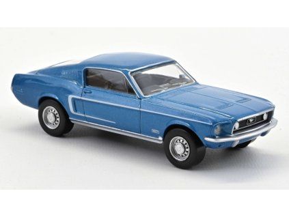 0074942 ford mustang fastback 1968 acapulco blue 1 43