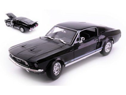 0079944 ford mustang gta fastback 1967 black 1 18