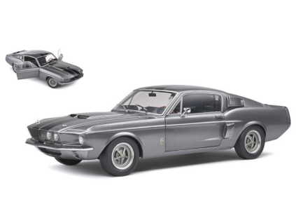 Shelby GT500 1967 Grey Black Stripes 1 18