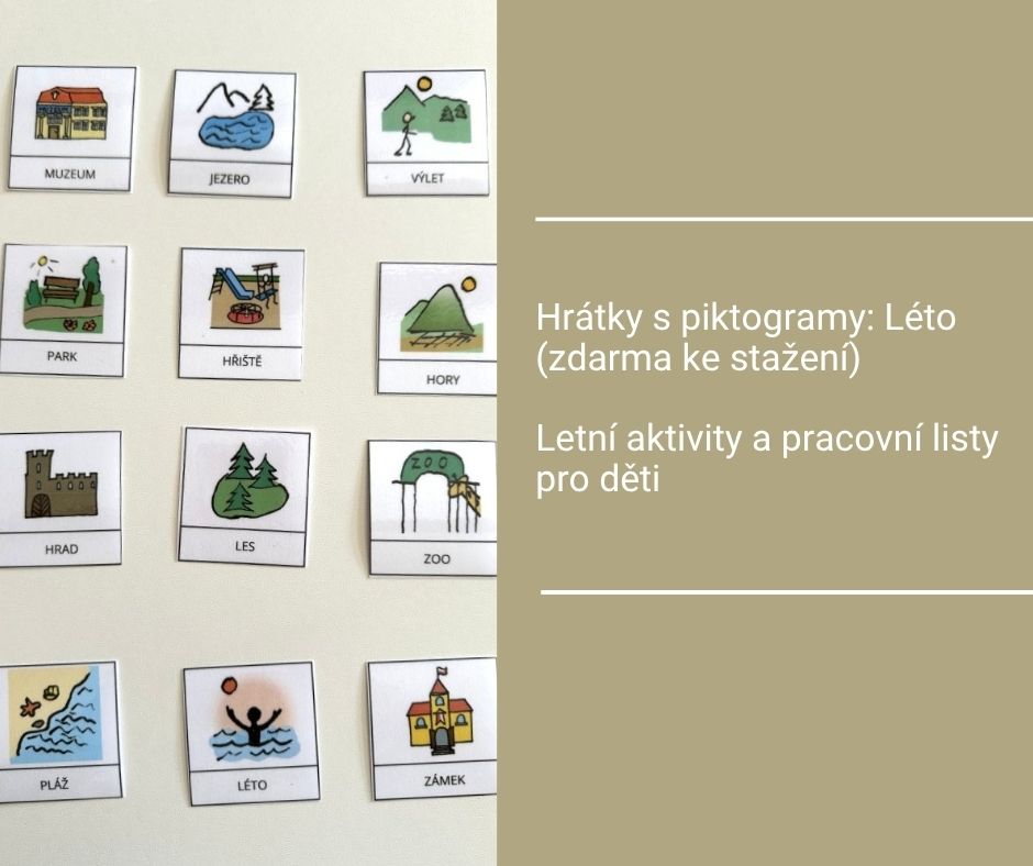 Hrátky s piktogramy: Léto (zdarma) - letní aktivity a pracovní listy pro děti
