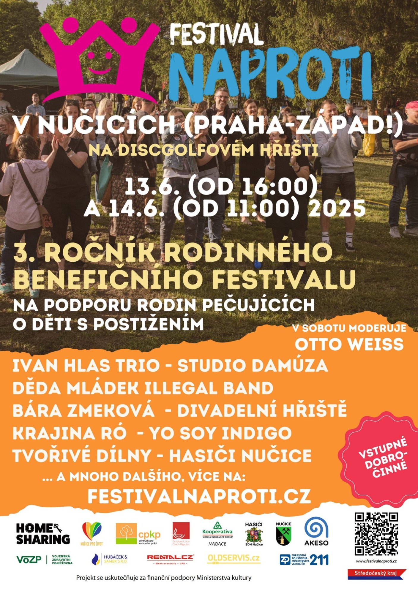 Hudebně-divadelní festival Naproti, 13. a 14. června 2025 v Nučicích