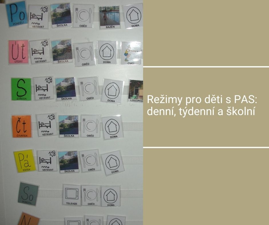 Režimy pro děti s PAS: denní, týdenní a školní