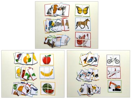Obrázková skládanka sada, skládání obrázků pro malé děti, puzzle