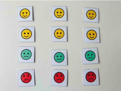 Komunikační kartičky smajlíci