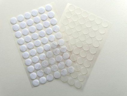 samolepící suchý zip průměr 15 mm, kolečka (3)