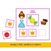 Motivační tabulka s žetony princezna, motivace pro děti s PAS - pdf soubor ke stažení