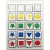 Třídění podle geometrických tvarů - strukturovaný laminovaný úkol pro děti s autismem