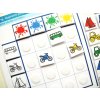 Jiný svět Barvy - dopravní prostředky 3. Logická tabulka na třídění (24 kartiček)