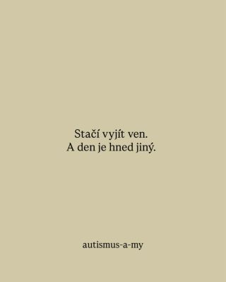 Venku je teď krásně ☀️ Slunce, čerstvý vzduch, první náznak jara. A někdy stačí opravdu málo - obout boty a jít ven a hned...