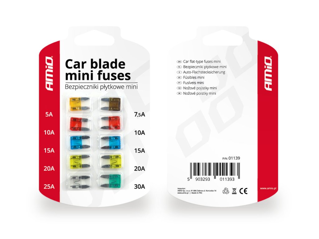 Autopoistky 10ks blister Mini