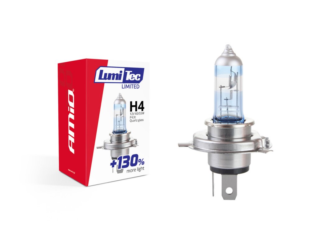 Halogénová žiarovka H4 12V 60/55W LumiTec Limited +130%