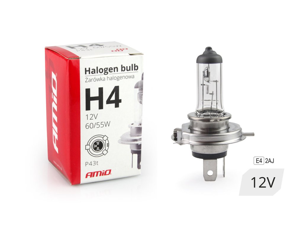 Halogénová žiarovka H4 12V 60/55W UV filter (E4)