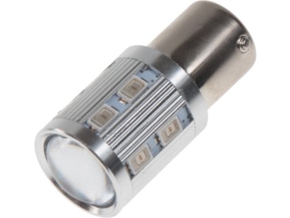 LED BAU15S oranžová, 12-24V, 12SMD Samsung + 3W Osram