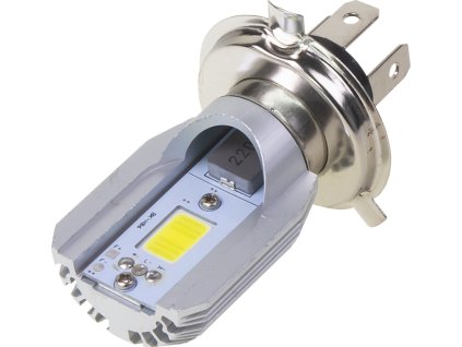 COB LED H4 biela, 8-80V, motocyklová