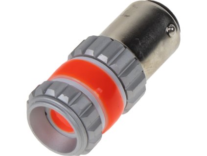 LED BAY15d červená, dvouvlákno, COB 360⁰, 9-60V, 12W