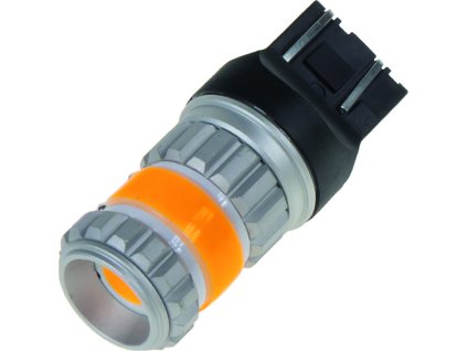 LED T20 (7443) oranžová, COB 360⁰, 9-60V, 12W