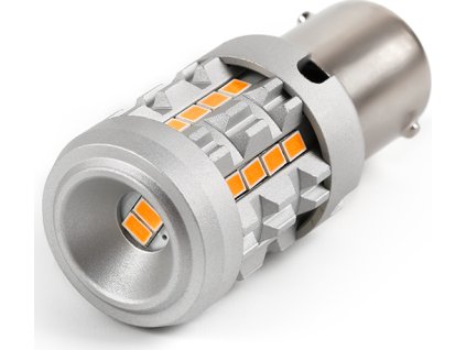 LED BA15S oranžová, 12V, CAN-BUS, 26LED SMD