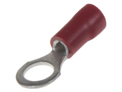 Káblové očko M5 červené, 100 ks