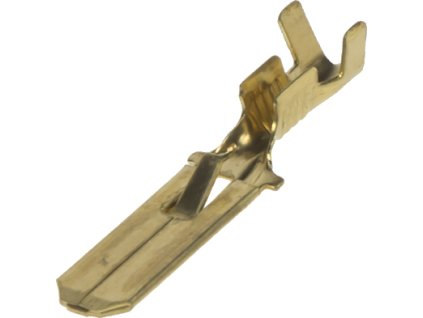 Zástrčka plochá neizol 6,3mm, 100 ks