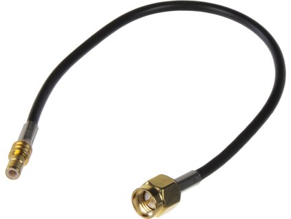 Anténny adaptér GPS SMB samec / SMA samec; RG174, 15 cm