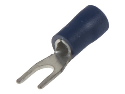 Káblová vidlička M4 modrá, 100 ks