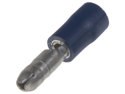 Zástrčka kruhová 4,0 mm modrá, 100 ks