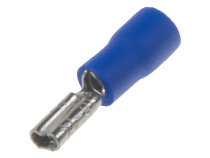 Objímka plochá 2,8 mm modrá, 100 ks