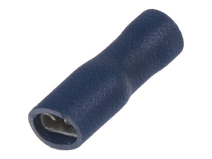 Objímka plochá izolovaná 4,8 mm modrá, 100 ks