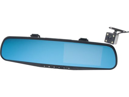 DUAL FULL HD kamera integrovaná v zrkadle s 4,3 "LCD, české menu