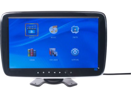 LCD monitor 10,1 "na opierku / palubnú dosku s microSD / USB / FM modulátor