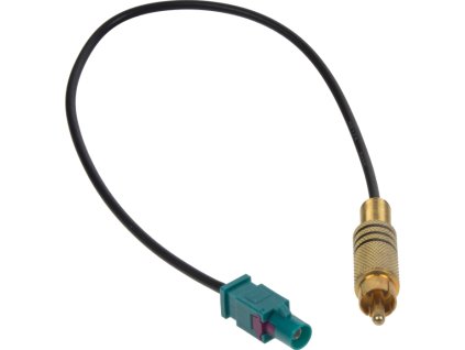 Adaptér FAKRA samec / RCA samec, 25 cm
