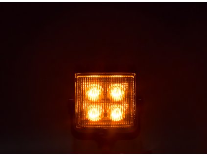 Výstražné LED svetlo vonkajšie, oranžovej, 12-24V, ECE R65