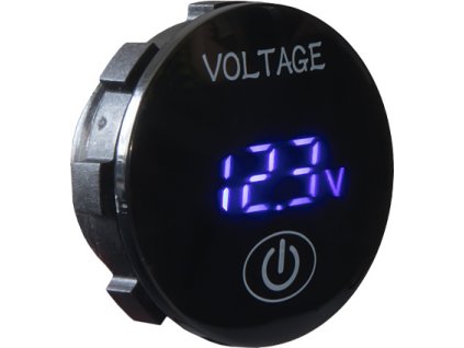 Digitálny voltmeter 5-36V modrý s ukazovateľom stavu batérie