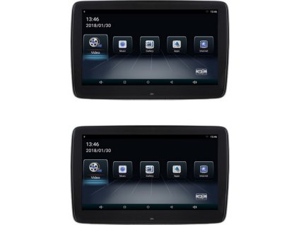 Set LCD monitorov 11,6 &quot;OS Android / USB / SD s držiakom na opierku pre Mercedes-Benz