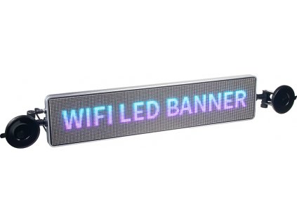 Wifi LED banner - plnofarebný displej s vysokým jasom 49,5 cm x 11 cm